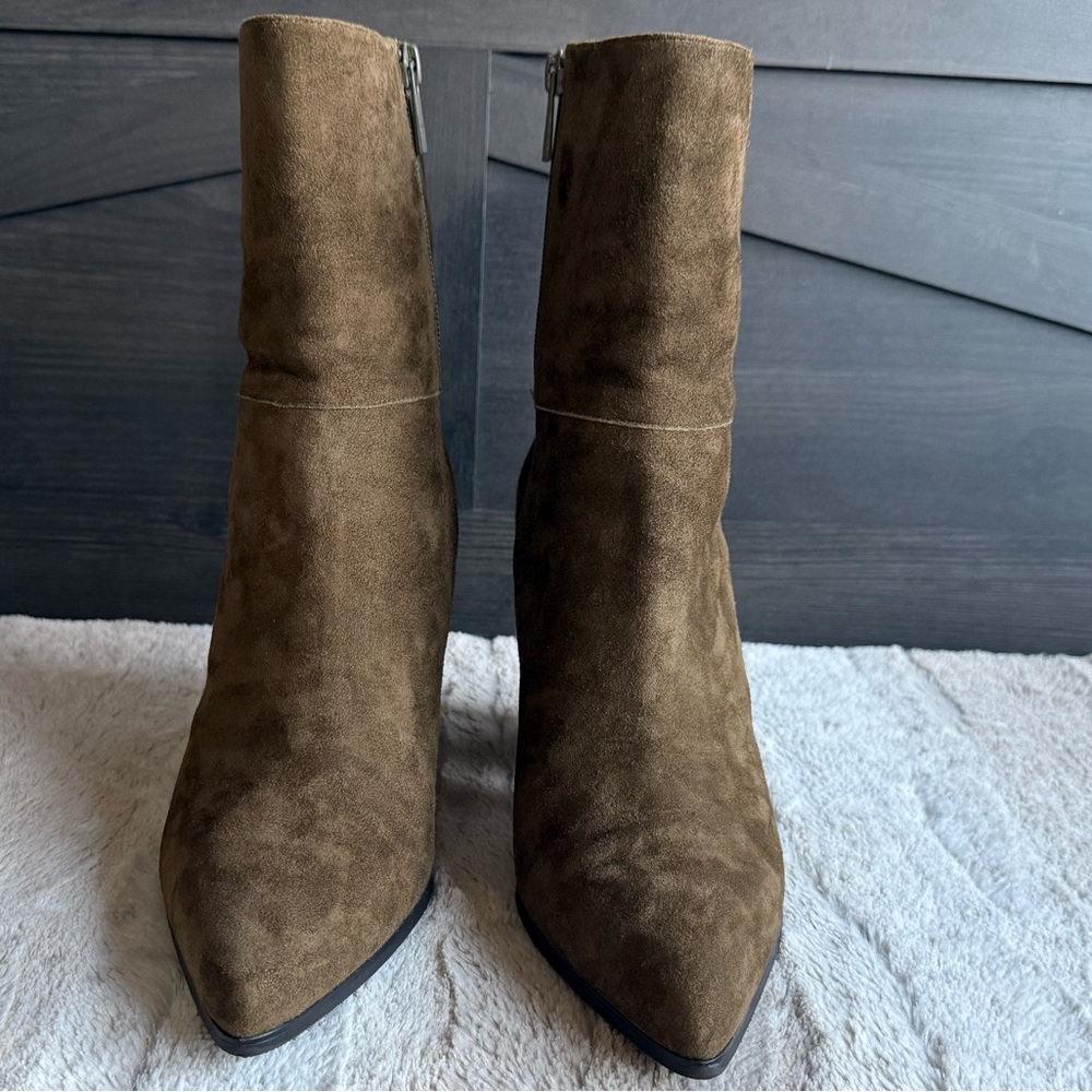 Donald J Pliner Women's Vantisp Kid Suede Boot Khaki Size 9.5 - Picture 12 of 16